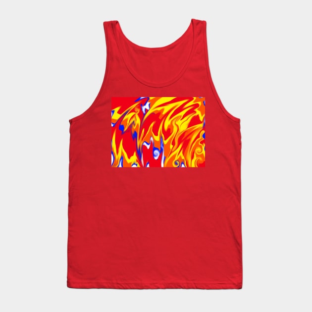 Flaming love Tank Top by Orchid's Art